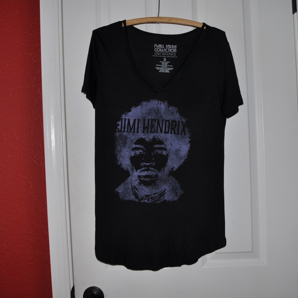 'FINAL'  NEW Jimi Hendrix Drapey Clavicle Tee C7 - Picture 4 of 8